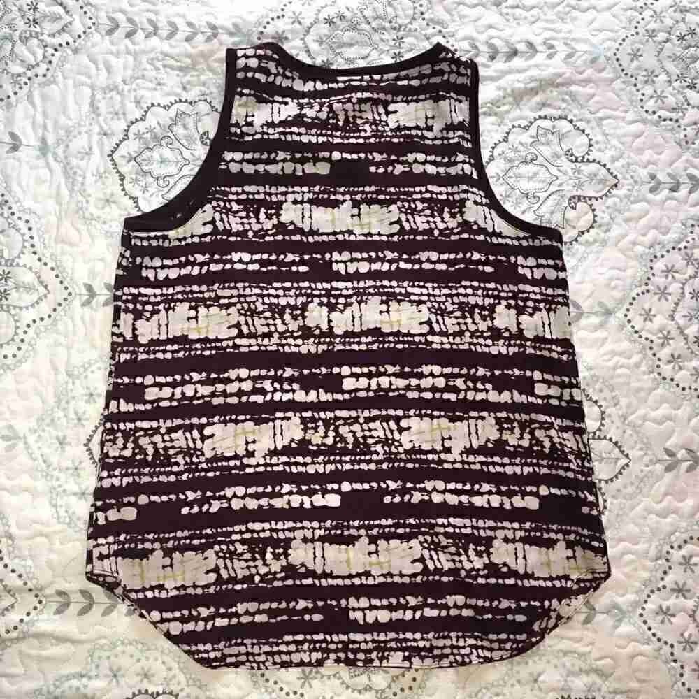 Old Navy Purple and Cream Striped Tank Top - Picture 2 of 3